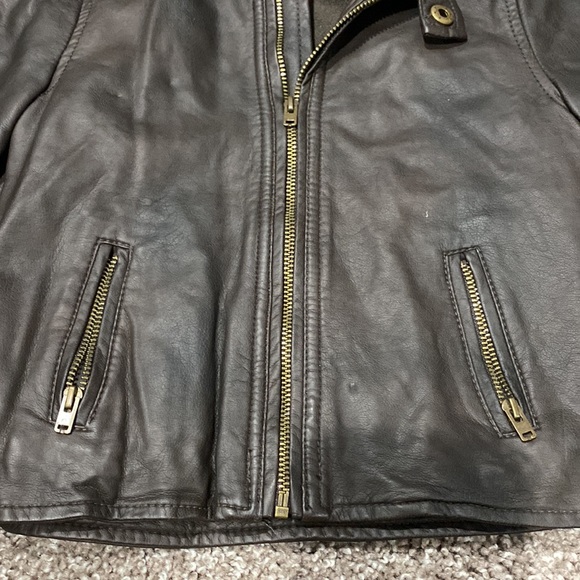 Baby boys faux leather jacket - Picture 3 of 8